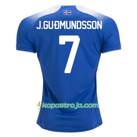 Billiga Fotbollströjor Island J.Gudmundsson 7 VM 2018 Hemma tröja
